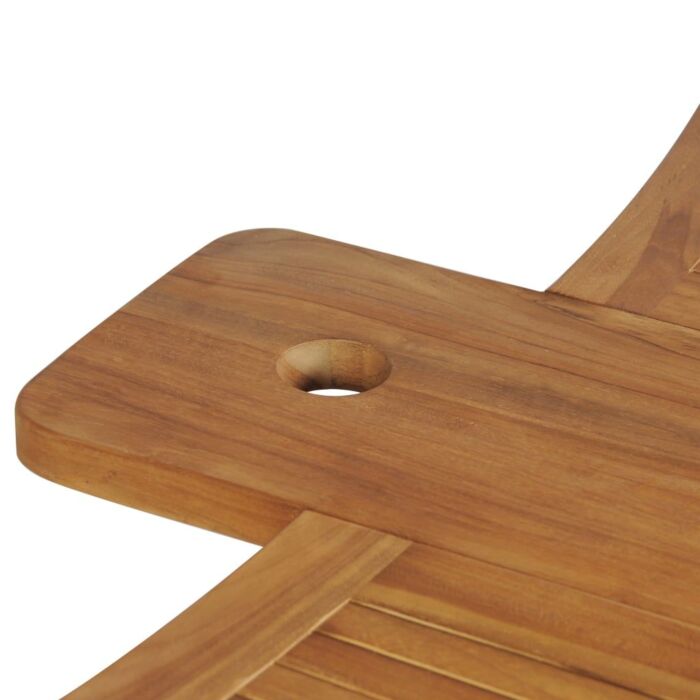 Vidaxl Folding Bar Table 155x53x105 Cm Solid Teak Wood