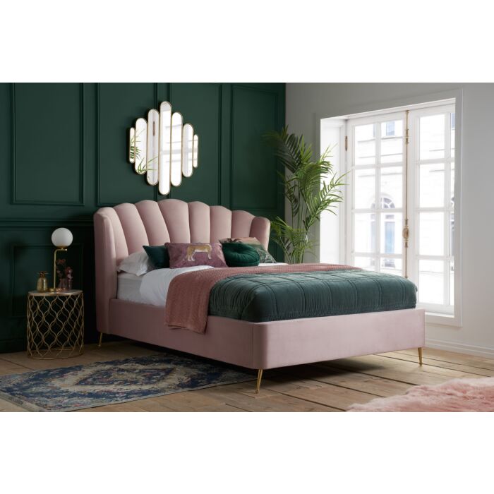 Lottie Double Ottoman Bed Pink