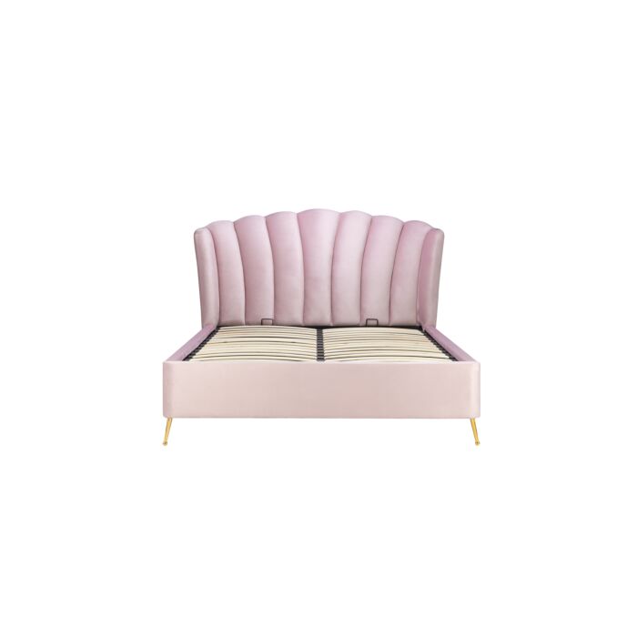 Lottie Double Ottoman Bed Pink
