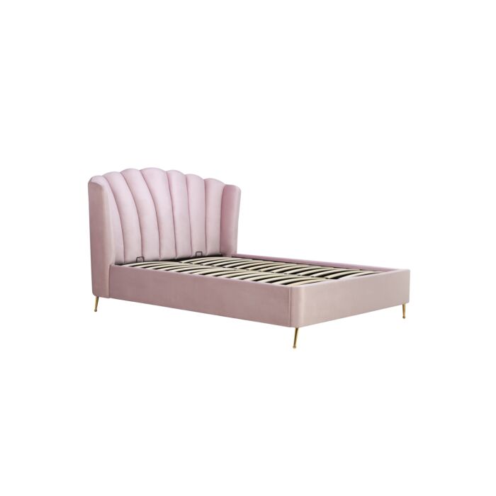 Lottie Double Ottoman Bed Pink