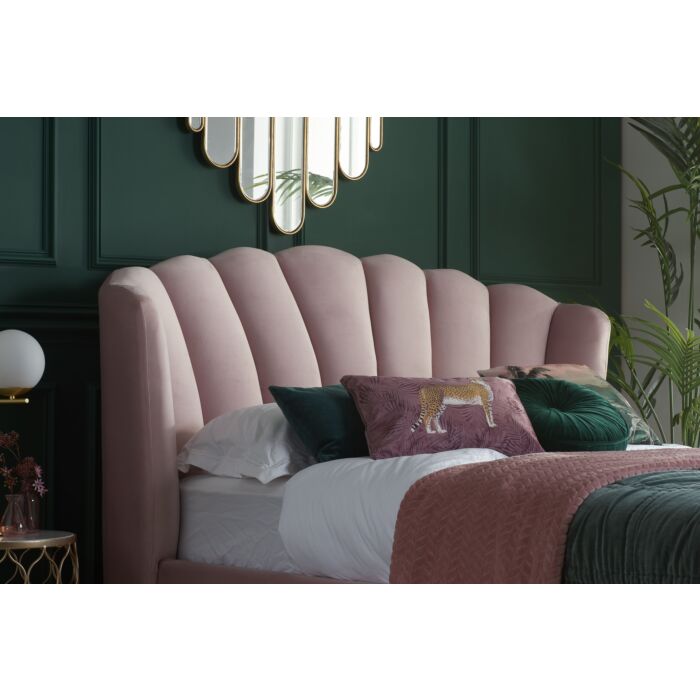 Lottie Double Ottoman Bed Pink