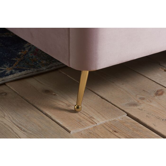 Lottie Double Ottoman Bed Pink
