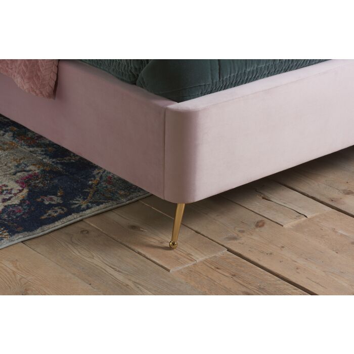 Lottie Double Ottoman Bed Pink