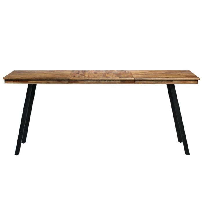 Vidaxl Dining Table Reclaimed Teak And Steel 180x90x76 Cm