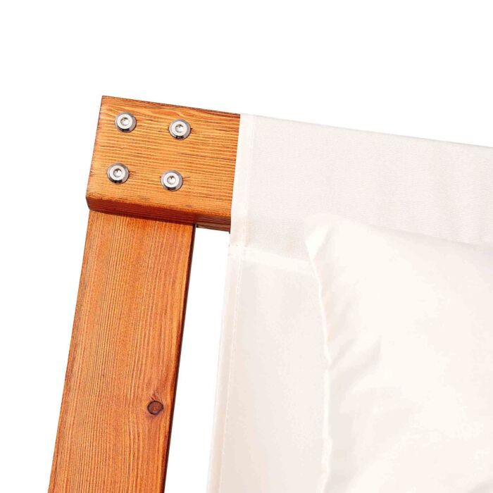 Outsunny Rocking Double Sun Lounger W/ Wooden Frame-white