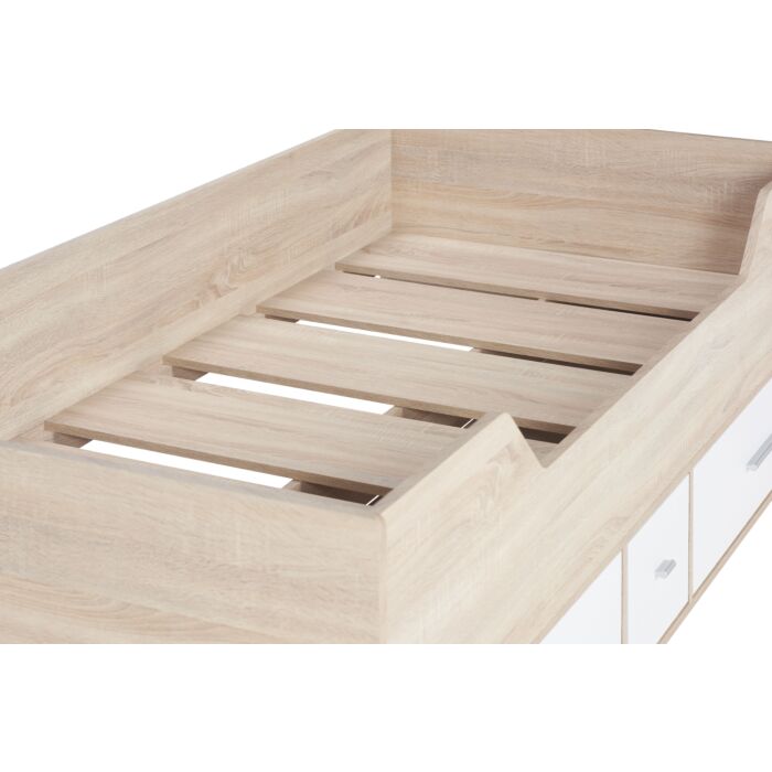 Camden Cabin Bed White & Oak Effect