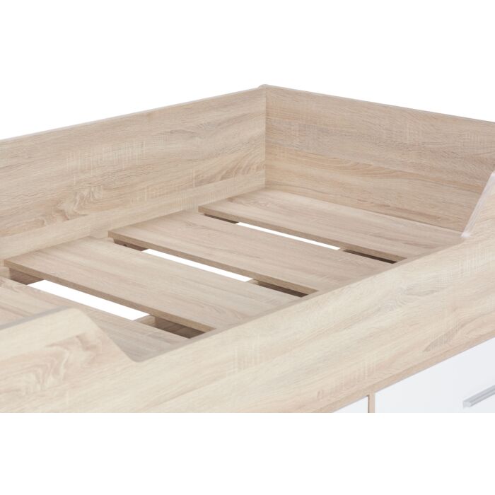 Camden Cabin Bed White & Oak Effect