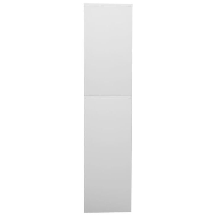 Vidaxl Office Cabinet Light Grey 90x40x180 Cm Steel