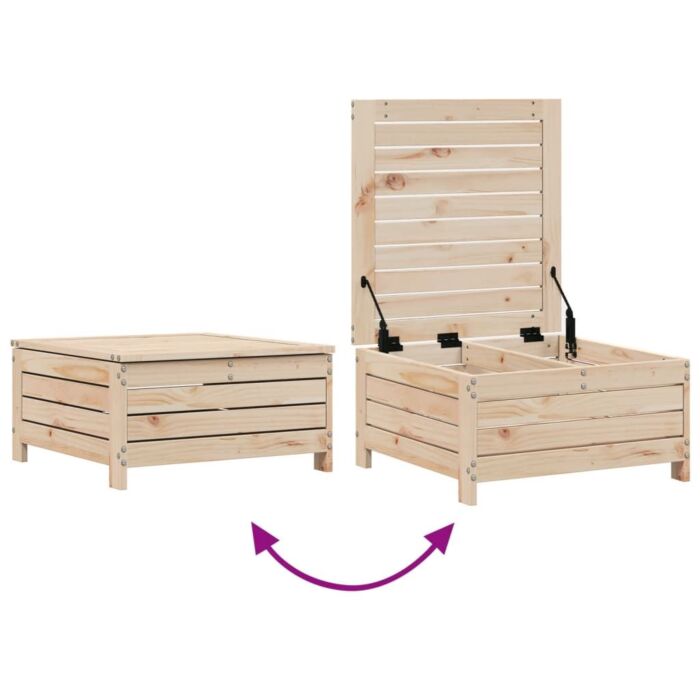 Vidaxl 7 Piece Garden Sofa Set Solid Wood Pine
