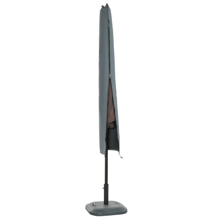 Outsunny Garden Offset Umbrella Parasol Waterproof Cover-grey