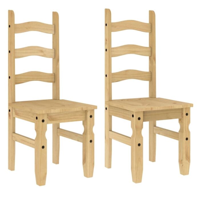 Vidaxl 3 Piece Dining Set Panama Solid Wood Pine