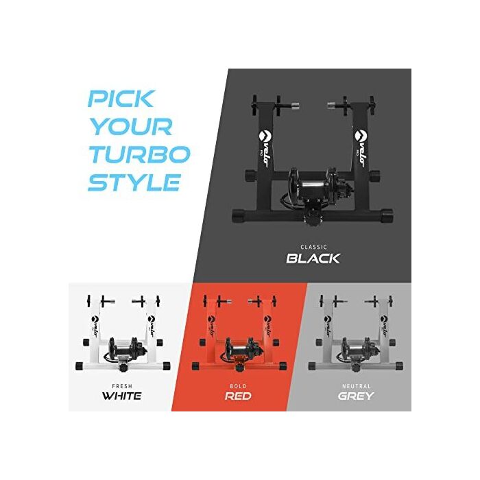 Velo Pro Turbo Trainer - Variable Resistance Magnetic Indoor Bike Trainer For Road Bikes & Mountain Bikes