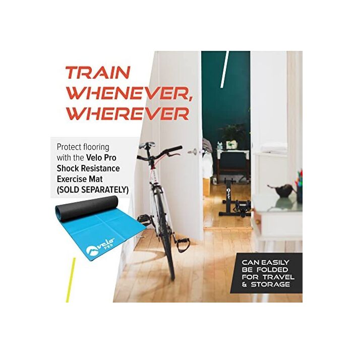 Velo Pro Turbo Trainer - Variable Resistance Magnetic Indoor Bike Trainer For Road Bikes & Mountain Bikes