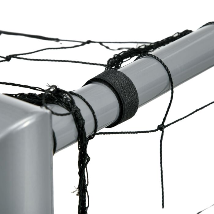 Sportnow 8ft X 5ft Football Goal, Set Of 2 Football Net For Garden, Training Goal With Ground Stakes, Steel Frame