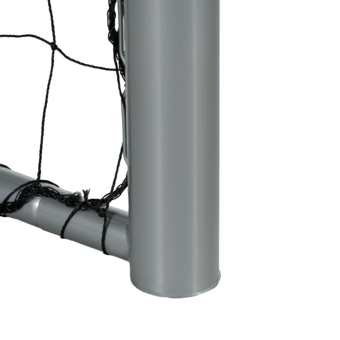 Sportnow 8ft X 5ft Football Goal, Set Of 2 Football Net For Garden, Training Goal With Ground Stakes, Steel Frame