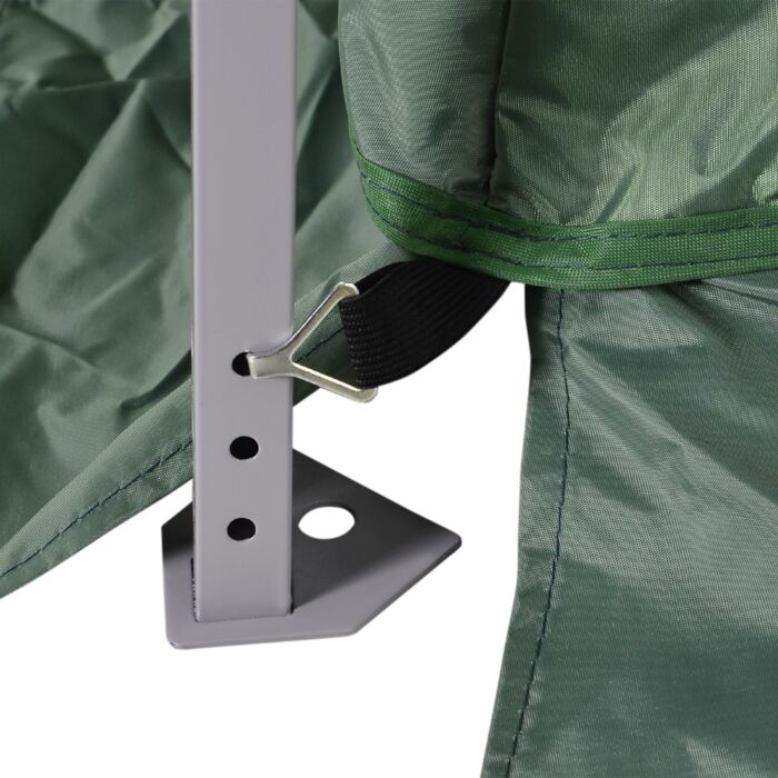 Outsunny 3.6m X 3.6m Pop Up Steel Frame Garden Gazebo Green
