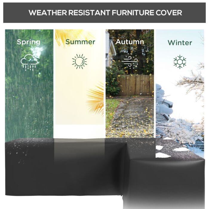 Outsunny 250 X 250cm L-shaped Protective Furniture Cover
