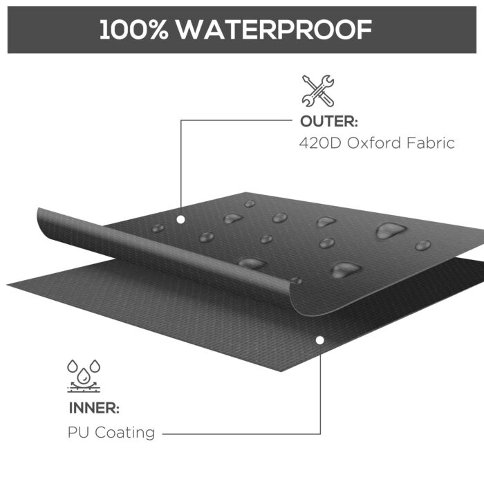 Outsunny 250 X 250cm L-shaped Protective Furniture Cover