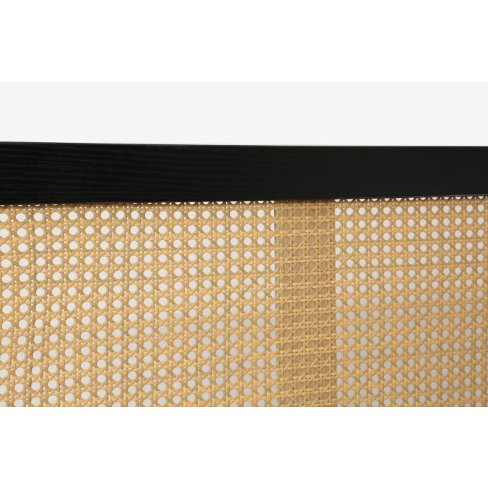 Croxley King Rattan Bed Black