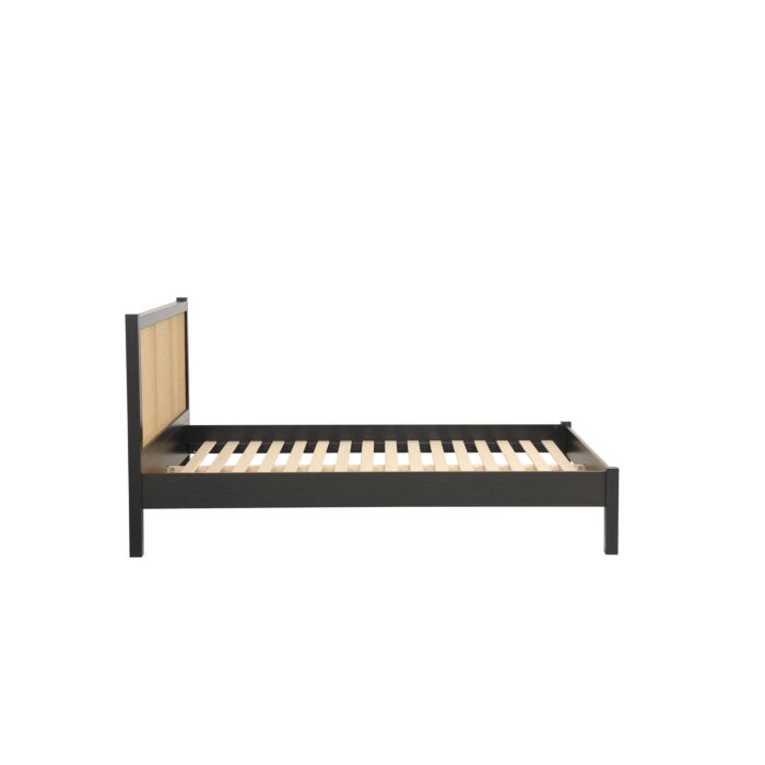 Croxley King Rattan Bed Black