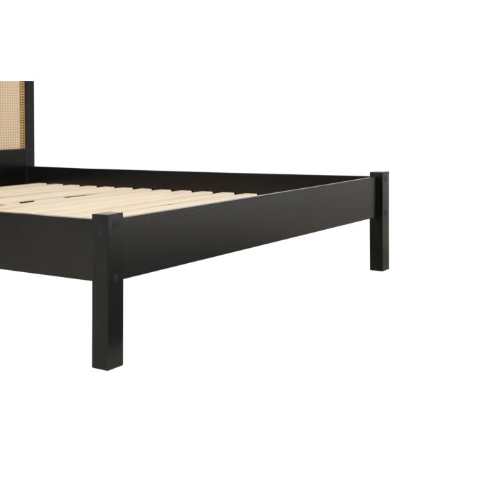 Croxley King Rattan Bed Black