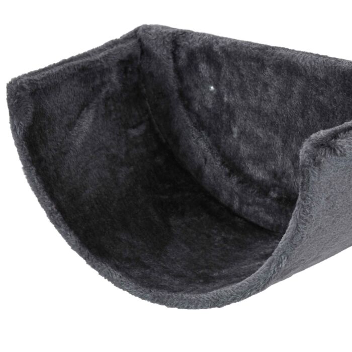 Pawhut 4pcs Wall-mounted Cat Shelves W/ Scratching Post, Hammock, Nest - Dark Grey