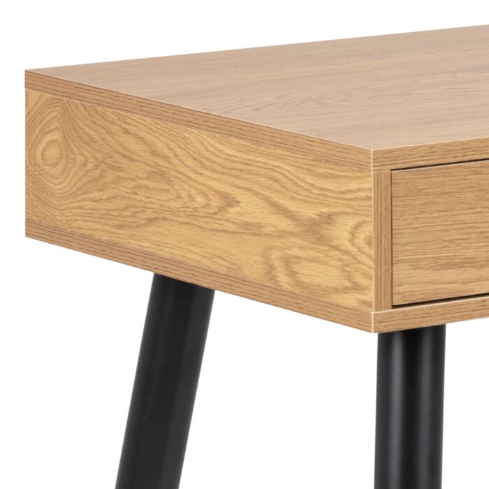 Neptun 3 Drawer Office Desk In Oak