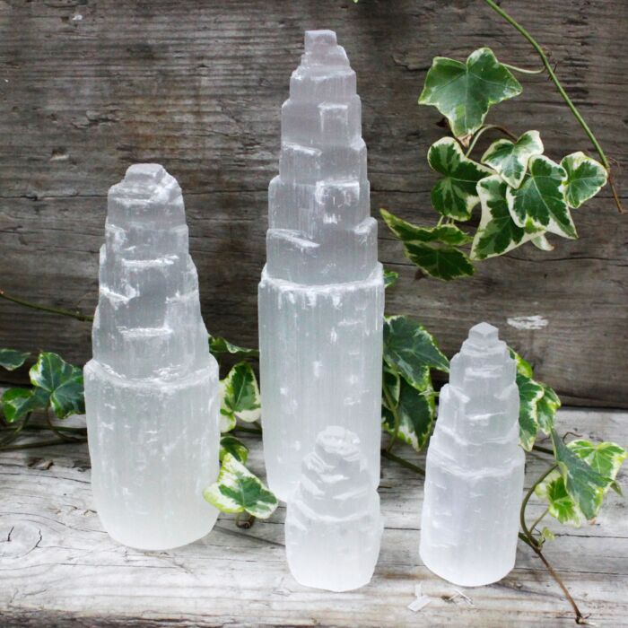 Natural Selenite Tower - 20 Cm