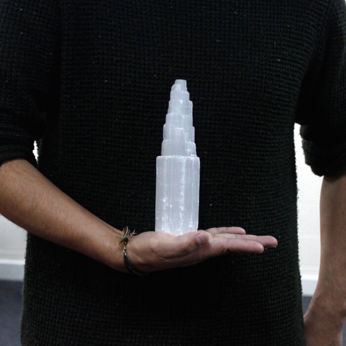Natural Selenite Tower - 20 Cm
