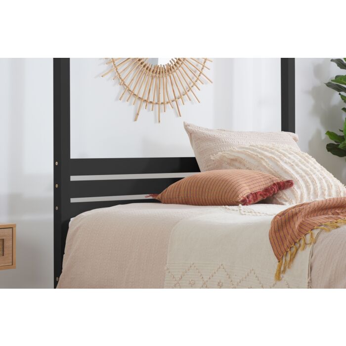 Mercia Four Poster King Bed Black