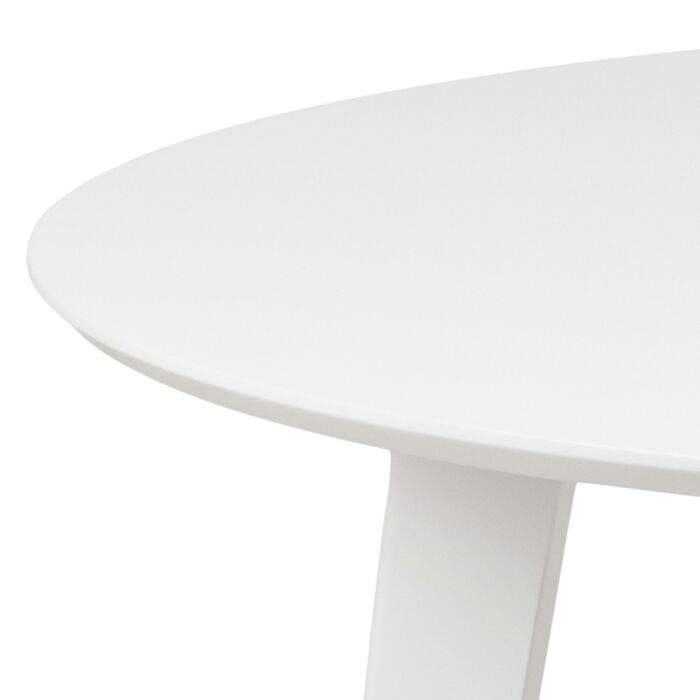 Roxby Round Dining Table In White