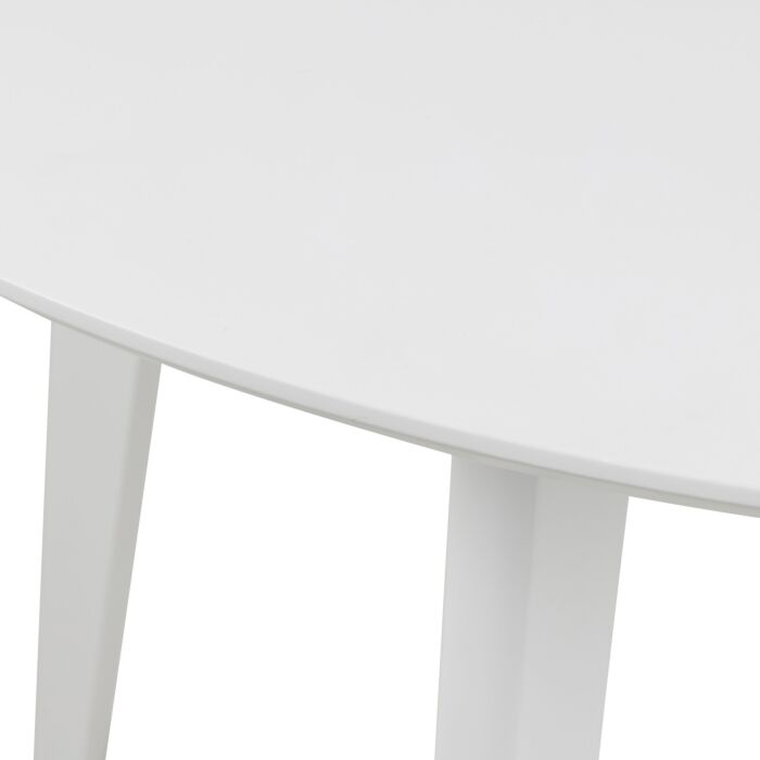 Roxby Round Dining Table In White