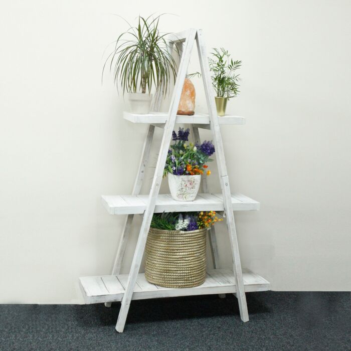 Folding "a" Frame Display - Whitewash
