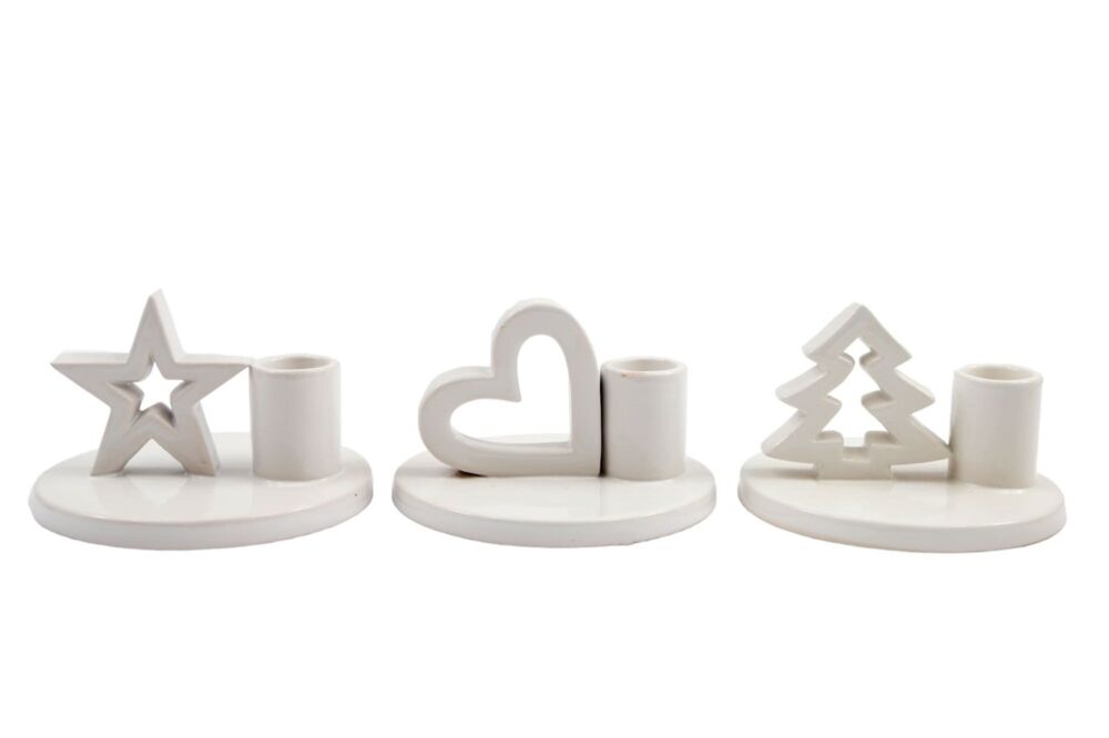 Set Of Three Dinner Candle Holders