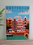 Vintage Metal Sign - Retro Advertising - Amsterdam Travel