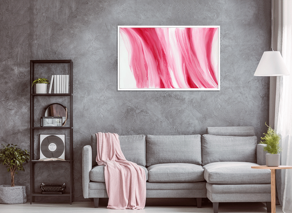 Peppermint Swirl By Teodora Guererra - Framed Canvas