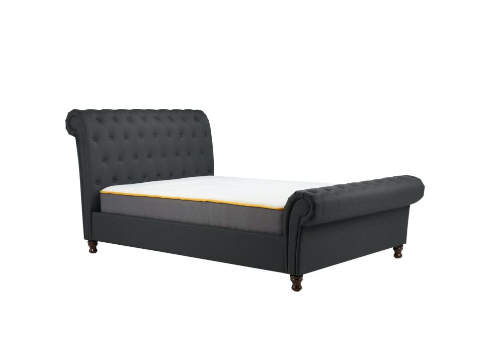 Castello King Bed Charcoal