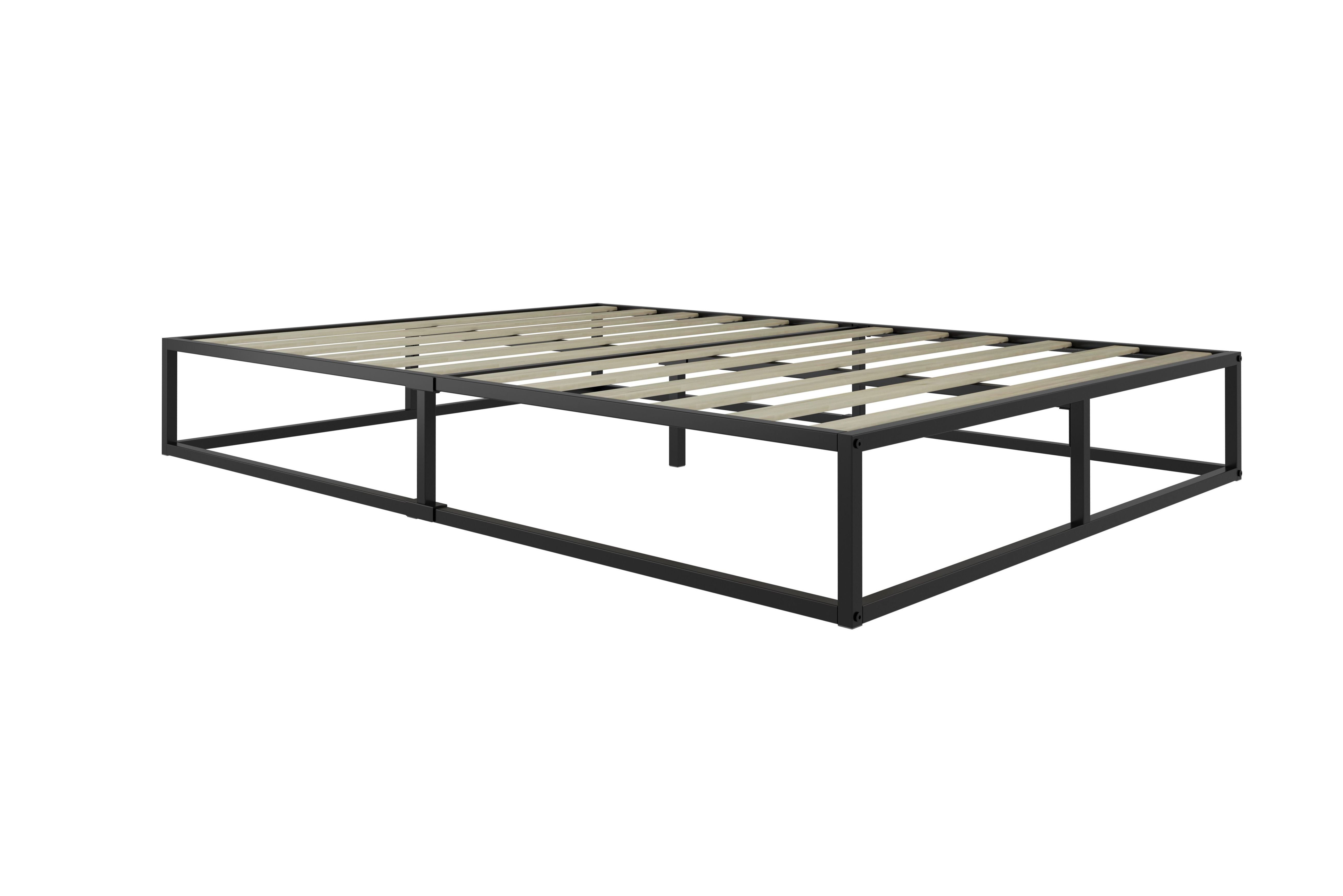 Soho Metal Platform Small Double Bed Black