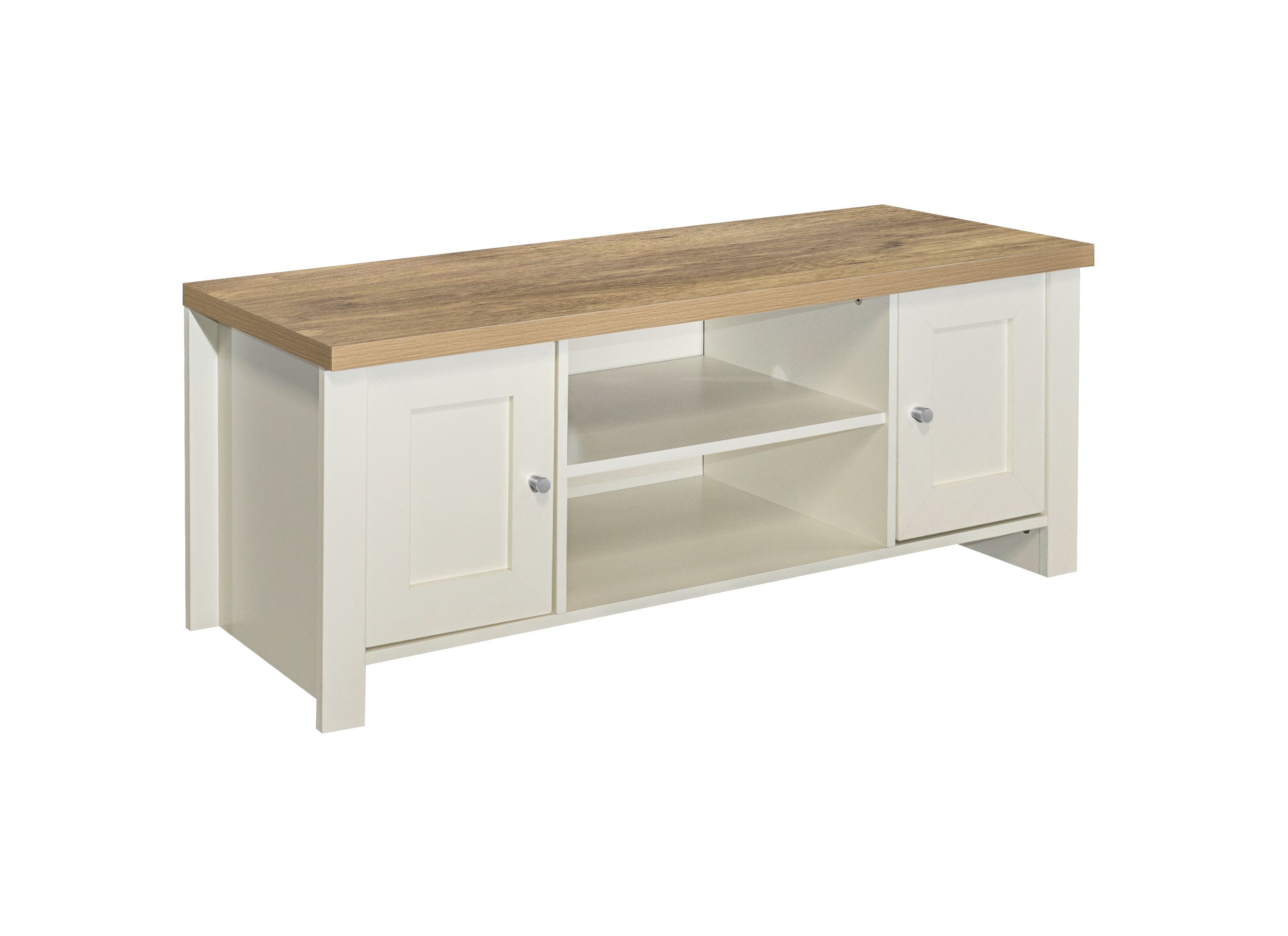 Highgate Large Tv Unit Cream & Oak