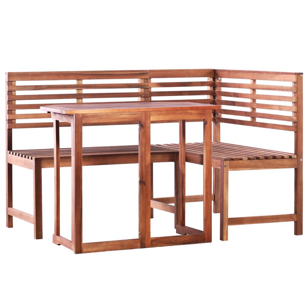 Vidaxl 2 Piece Bistro Set Solid Acacia Wood