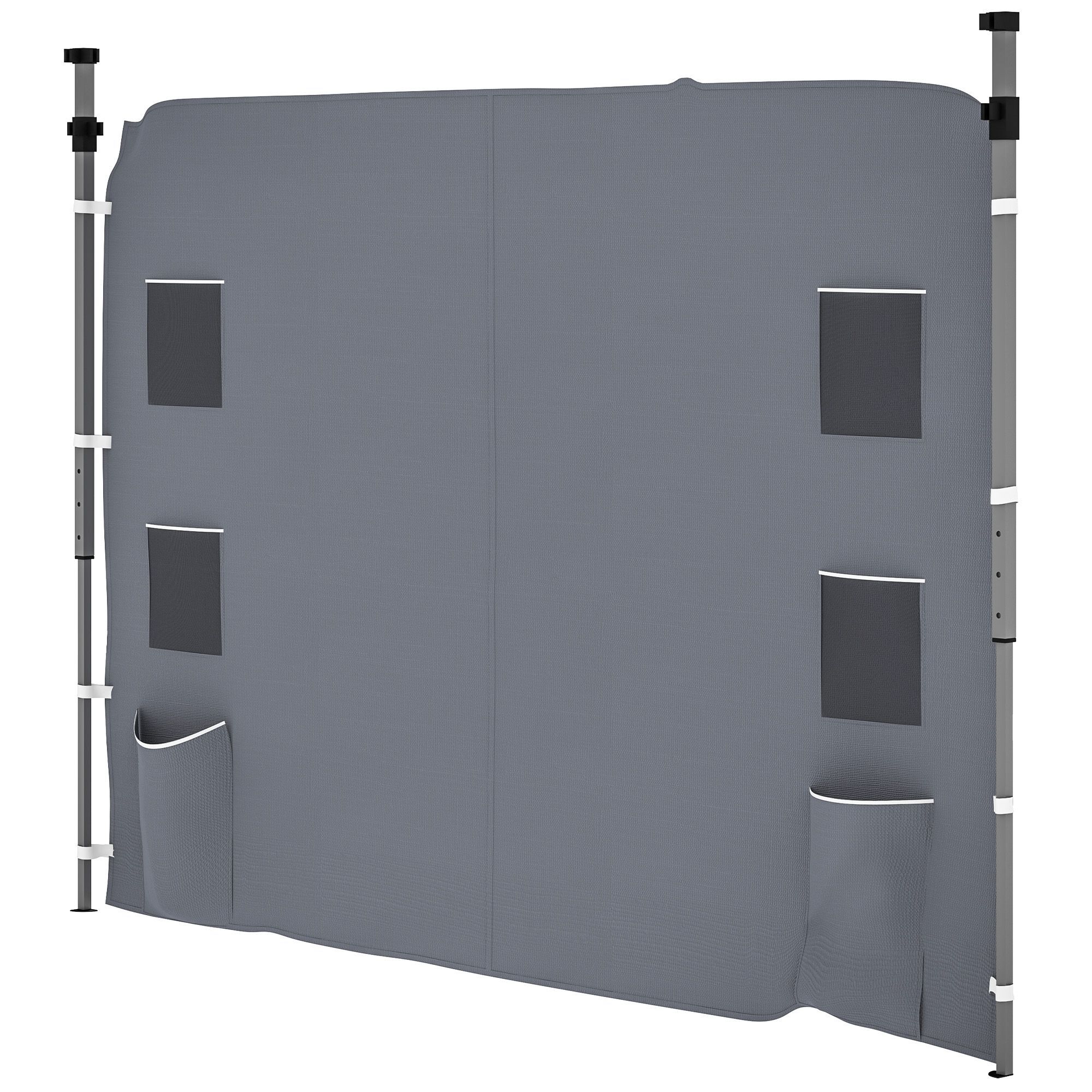 Outsunny 195 X 295cm Replacement Gazebo Sidewall - Grey