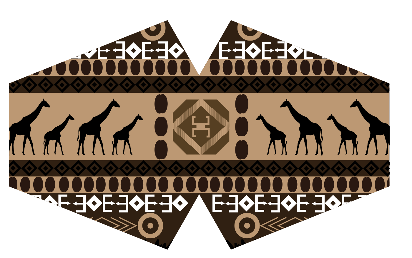 Reusable Fashion Face Mask - African Tribal (adult)