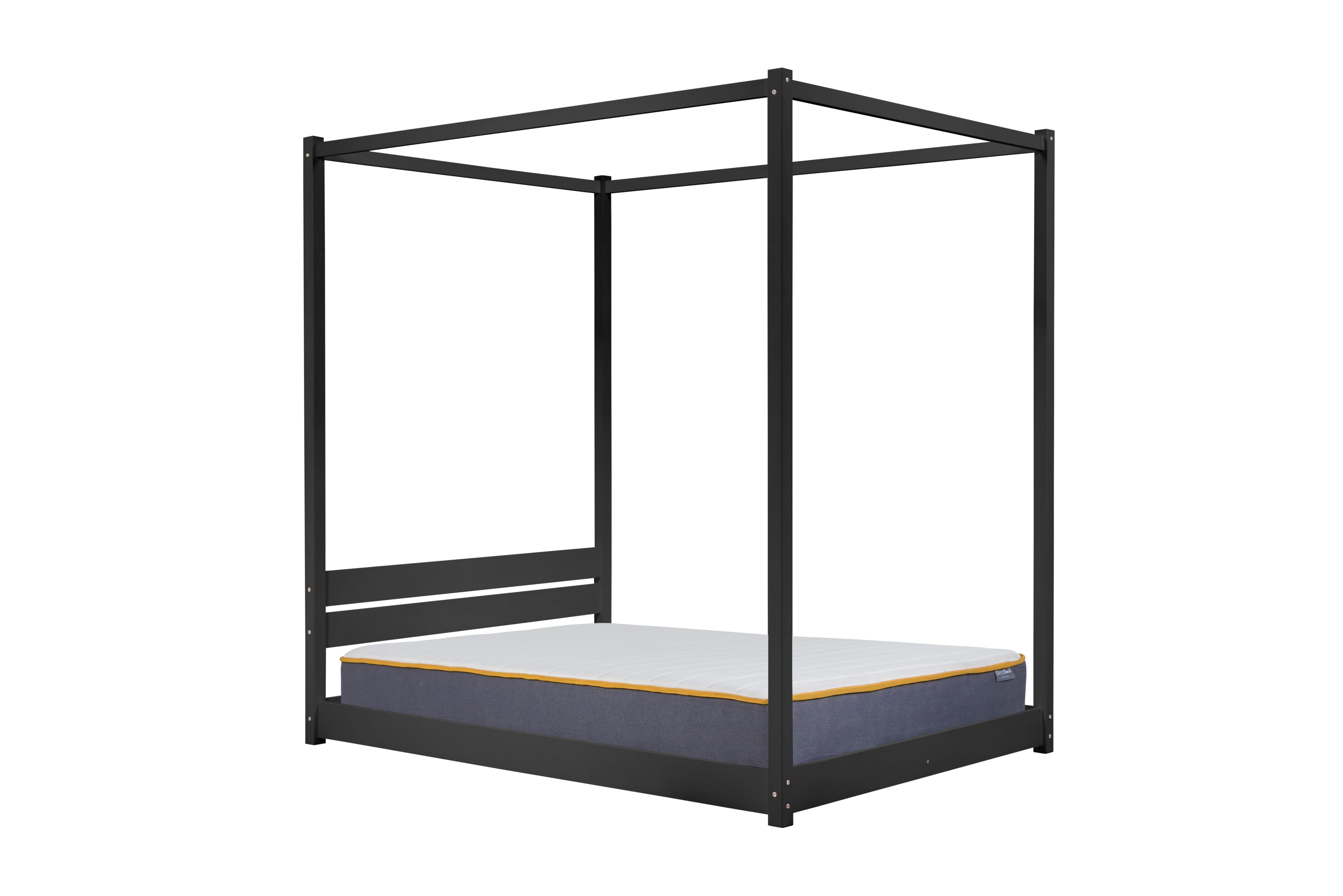 Darwin Four Poster King Bed Black