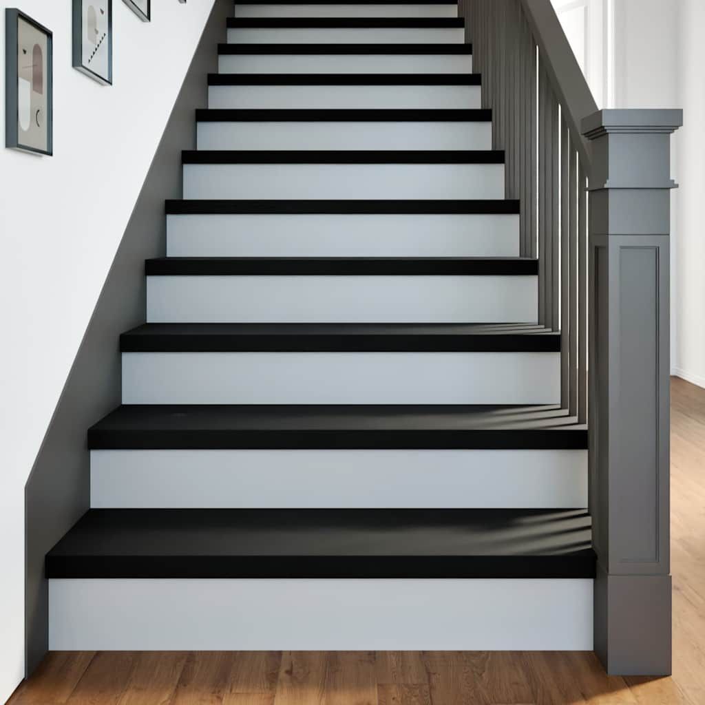 Vidaxl Stair Treads 8 Pcs Dark Brown 90x25x2 Cm Solid Wood Oak