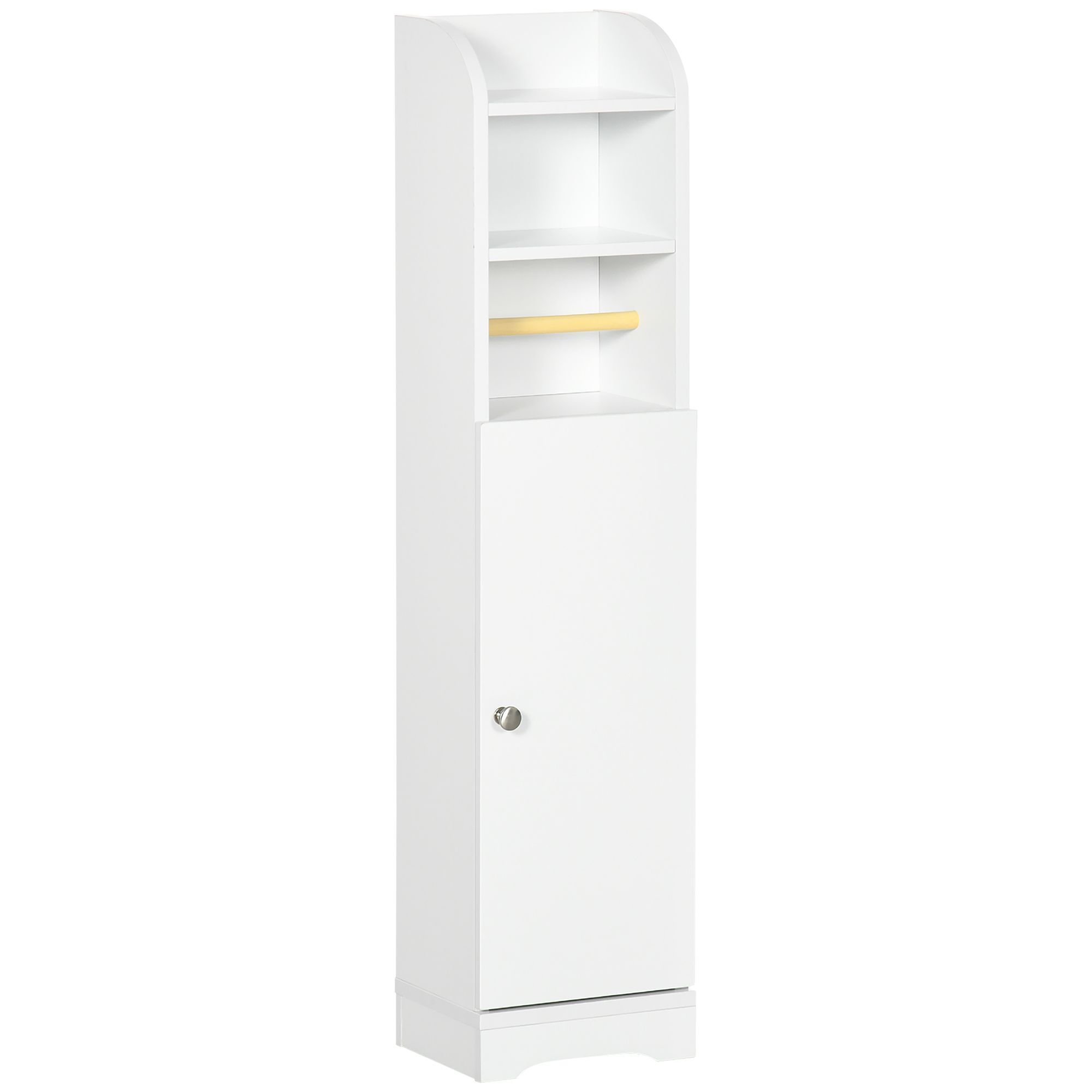 Kleankin Multi-storage Narrow Bathroom Cabinet - White