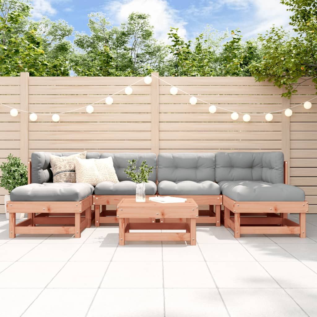 Vidaxl 7 Piece Garden Lounge Set Solid Wood Douglas