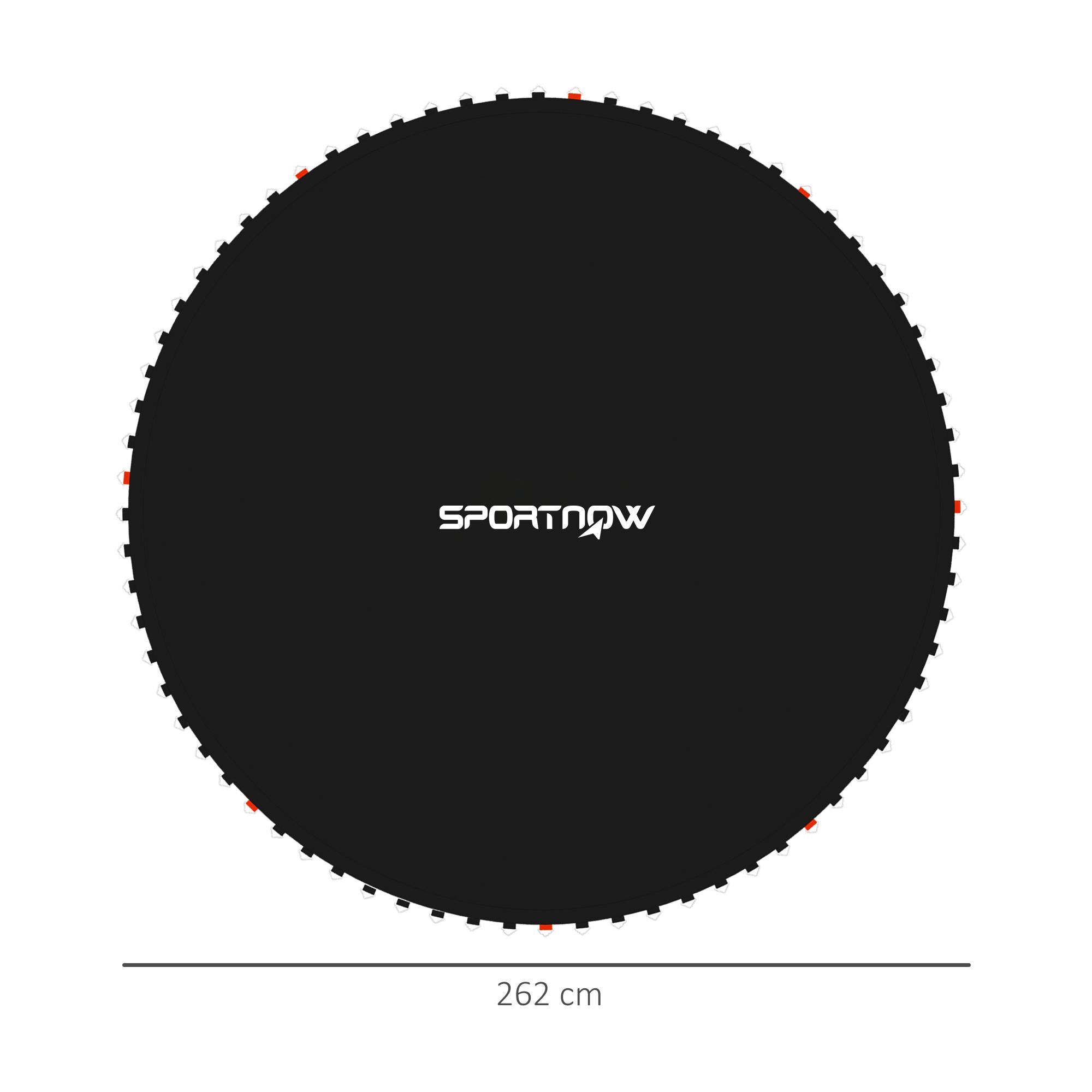 Sportnow Replacement Trampoline Mat With Spring Pull Tool And 54 V-hooks, Fits 10ft Trampoline Using 14cm Springs