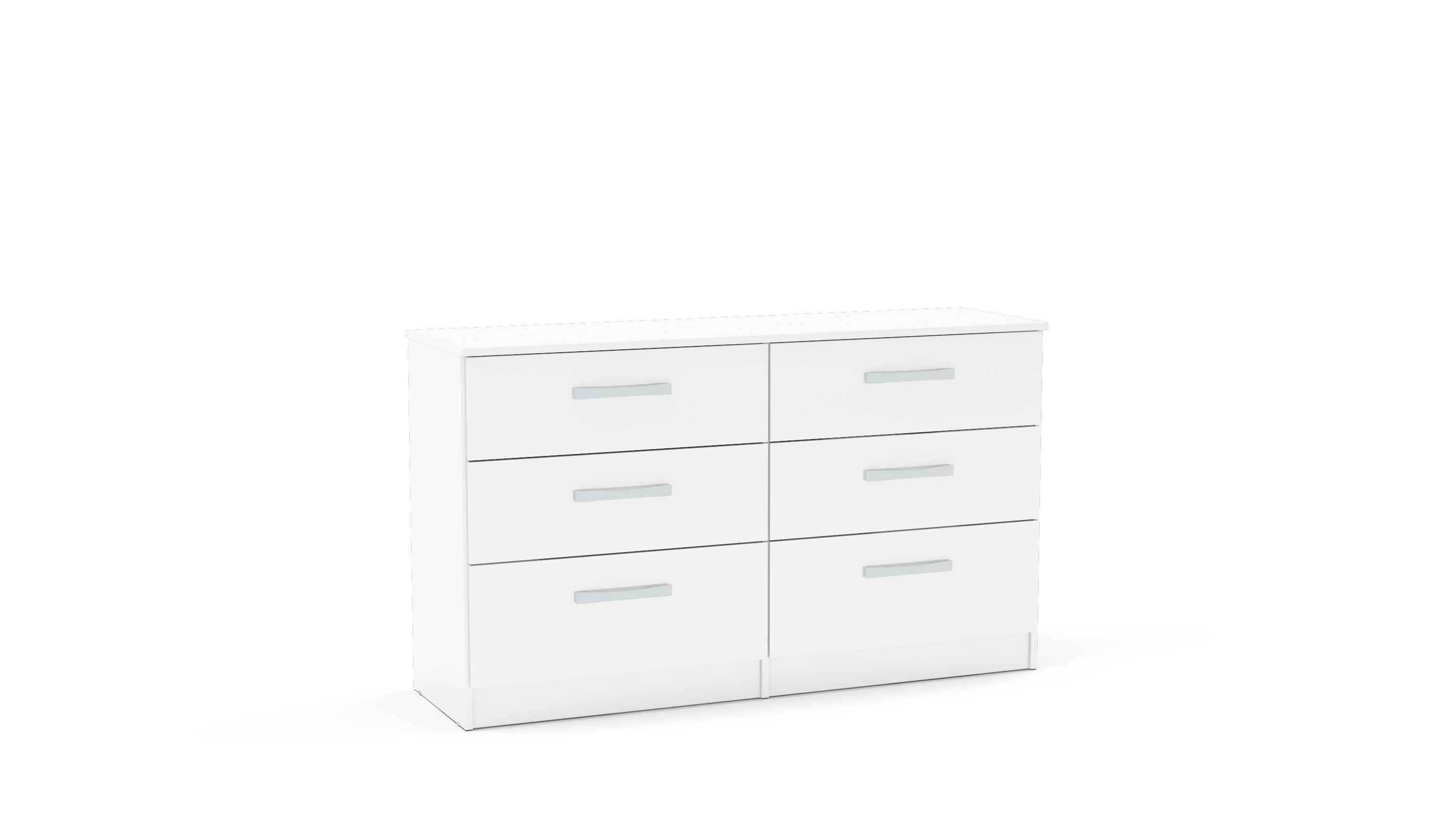 Lynx 6 Drawer Chest White