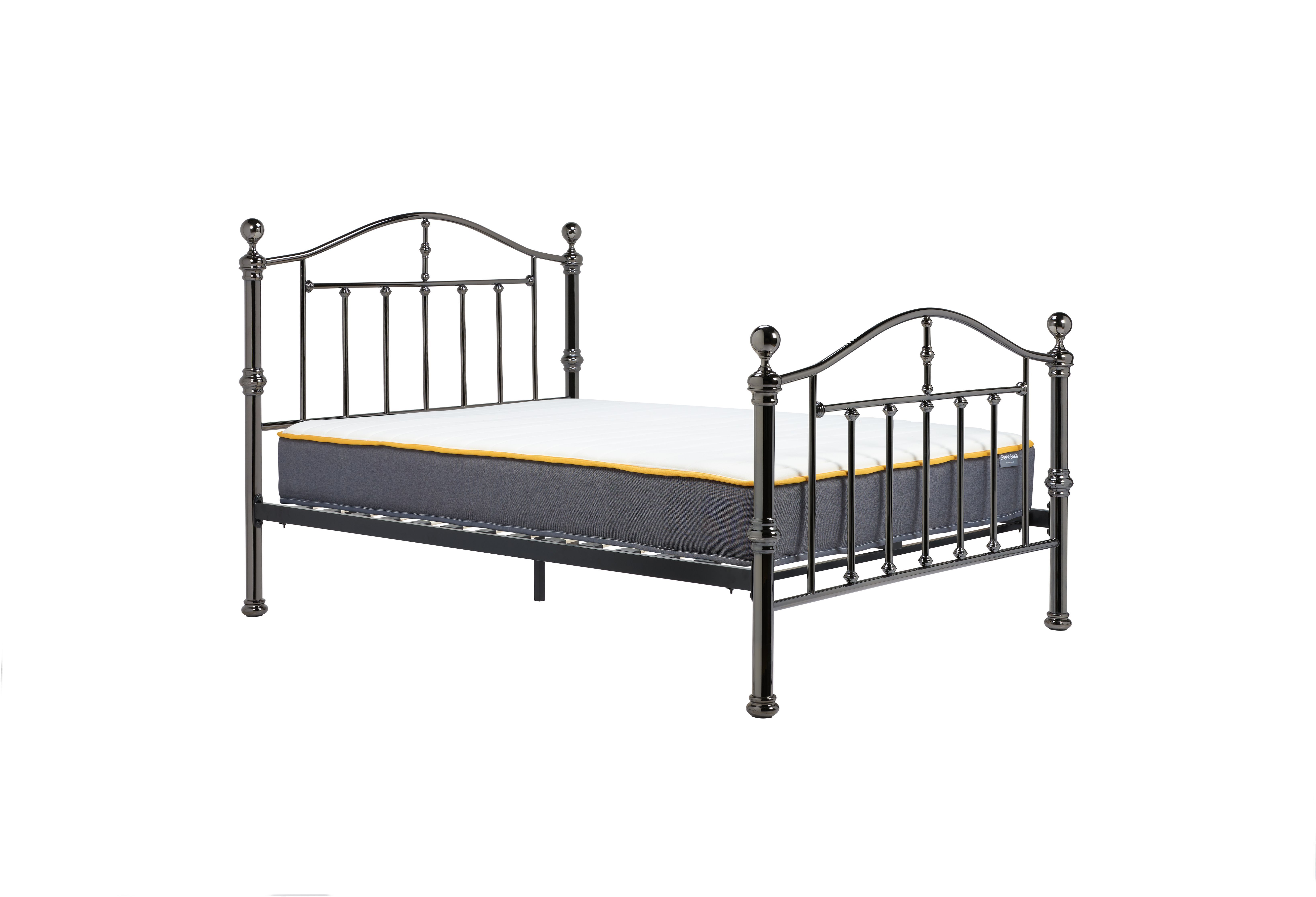 Victoria King Bed Nickel