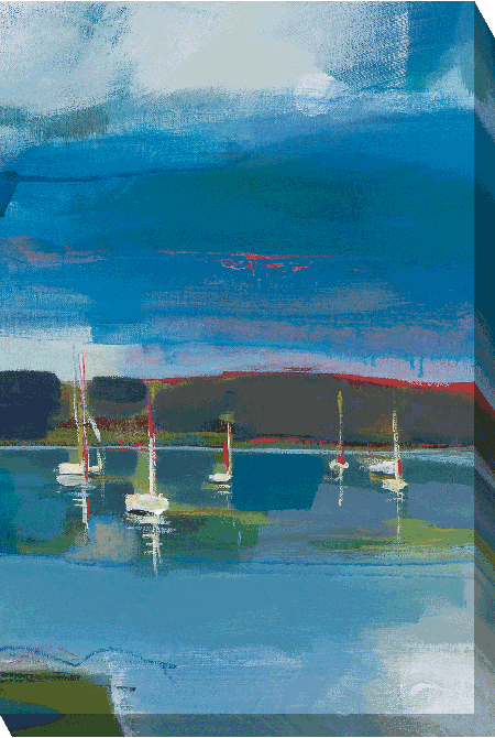 Blue Sky Sailing Ii By A. Fitzsimmons